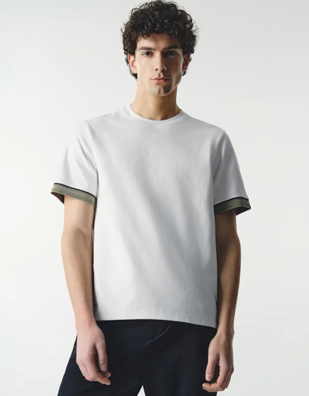 Crew Neck Knitted T-Shirt sold by Urban Revivo