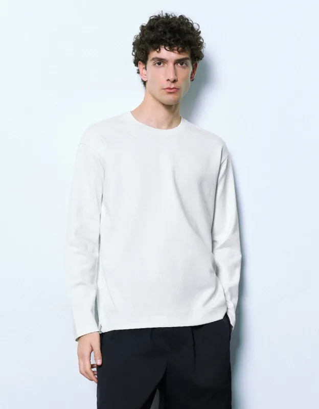 Crew Neck Loose T-Shirt sold by Urban Revivo