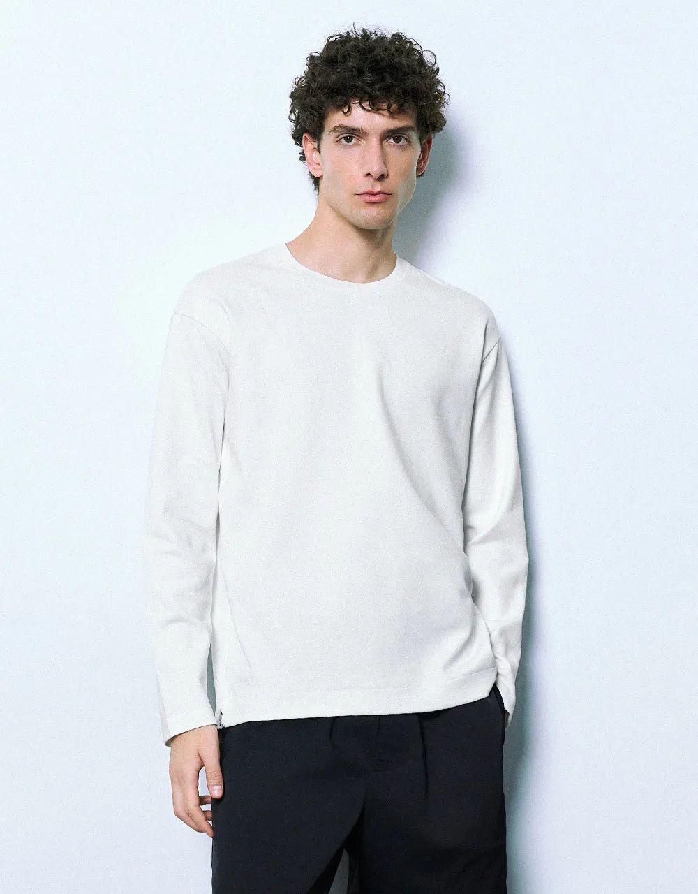 Crew Neck Loose T-Shirt sold by Urban Revivo