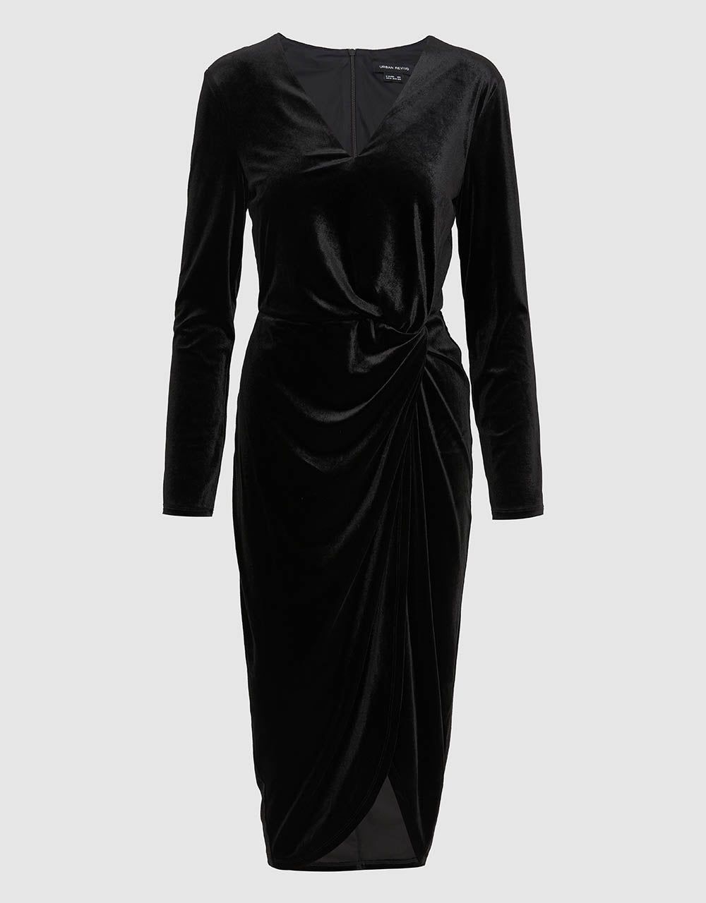 V-Neck Knitted Skinny Dress sold by Urban Revivo product image thumbnail 2