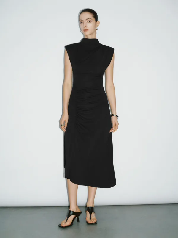 Sleeveless Mock Neck Skinny Skater Dress sold by Urban Revivo