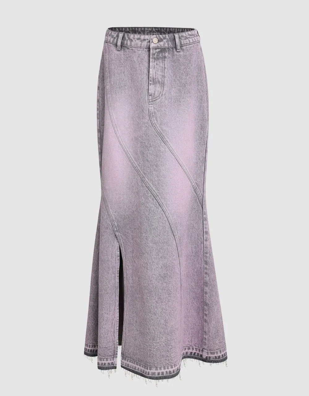Midi Fishtail Denim Skirt sold by Urban Revivo