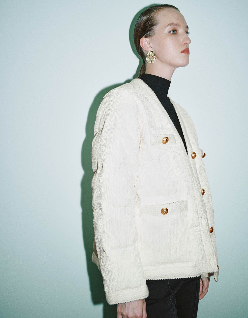 V-Neck Down Jacket sold by Urban Revivo product image thumbnail 3