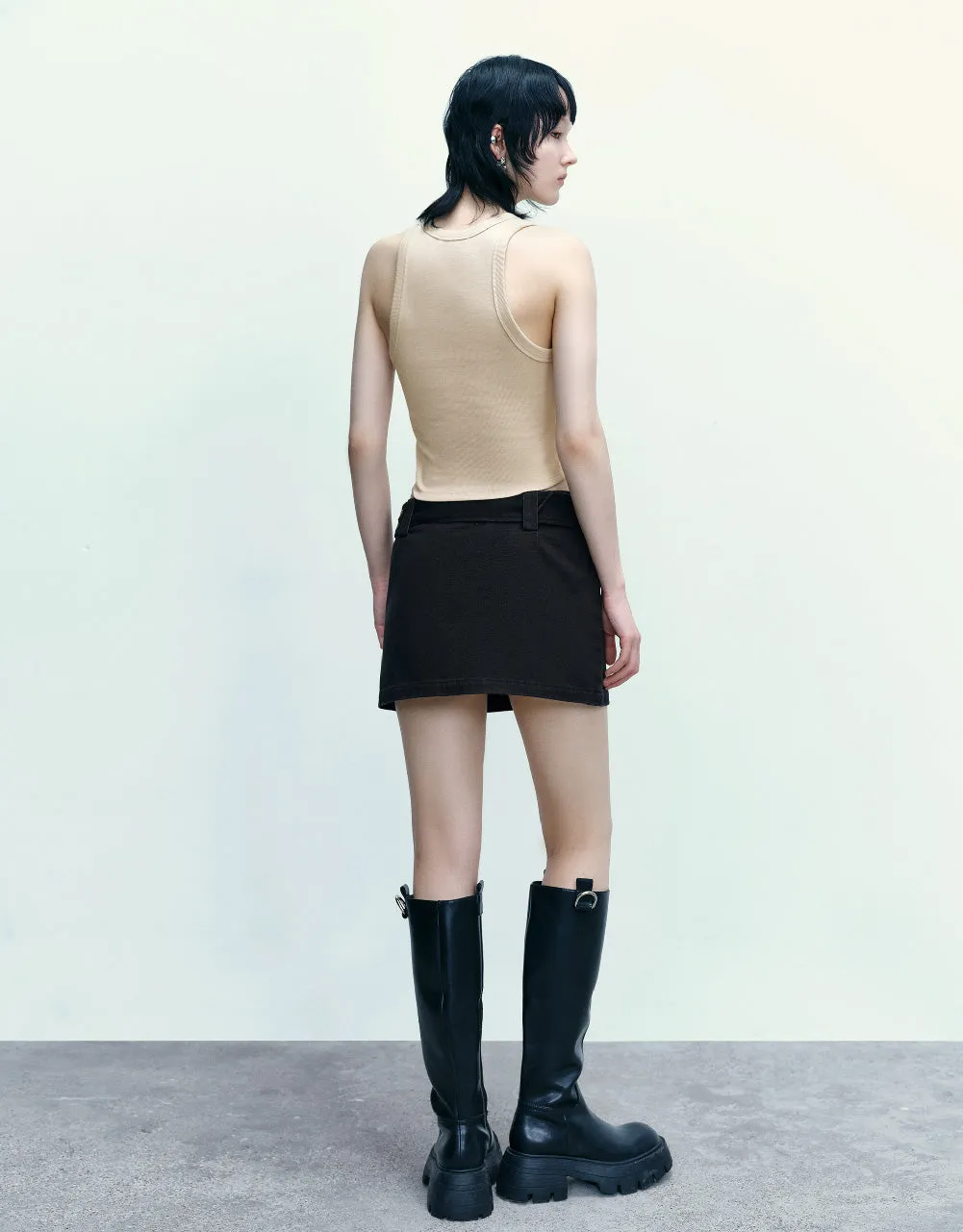 Mini A-Line Skirt With Belt sold by Urban Revivo product image thumbnail 5