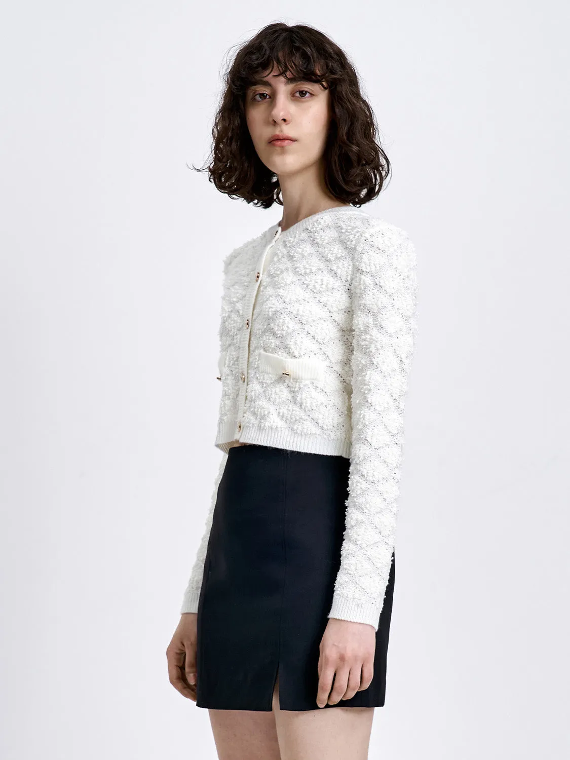 Crew Neck Knitted Cardigan sold by Urban Revivo product image thumbnail 3