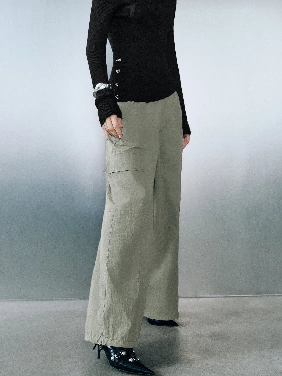 Wide-Leg Pants sold by Urban Revivo product image thumbnail 3