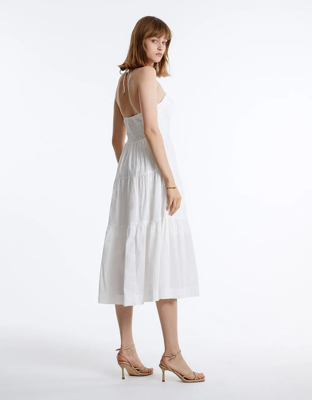 Halter Tiered Midi Dress sold by Urban Revivo product image thumbnail 5