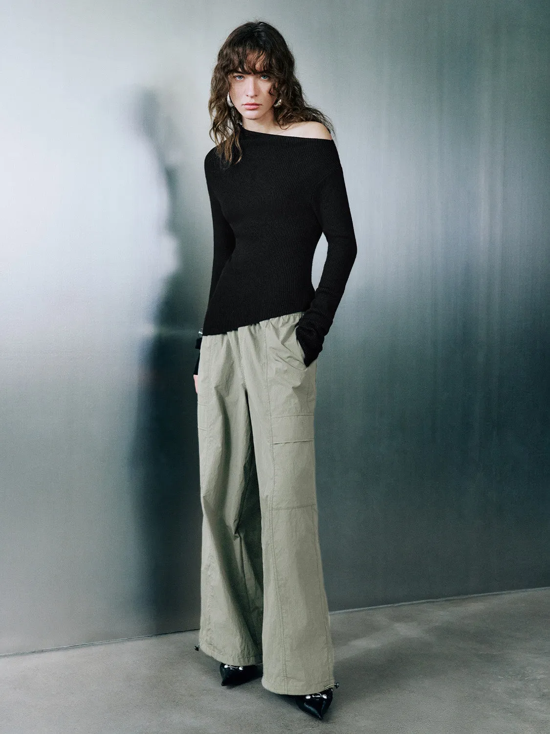 Wide-Leg Pants sold by Urban Revivo product image thumbnail 5