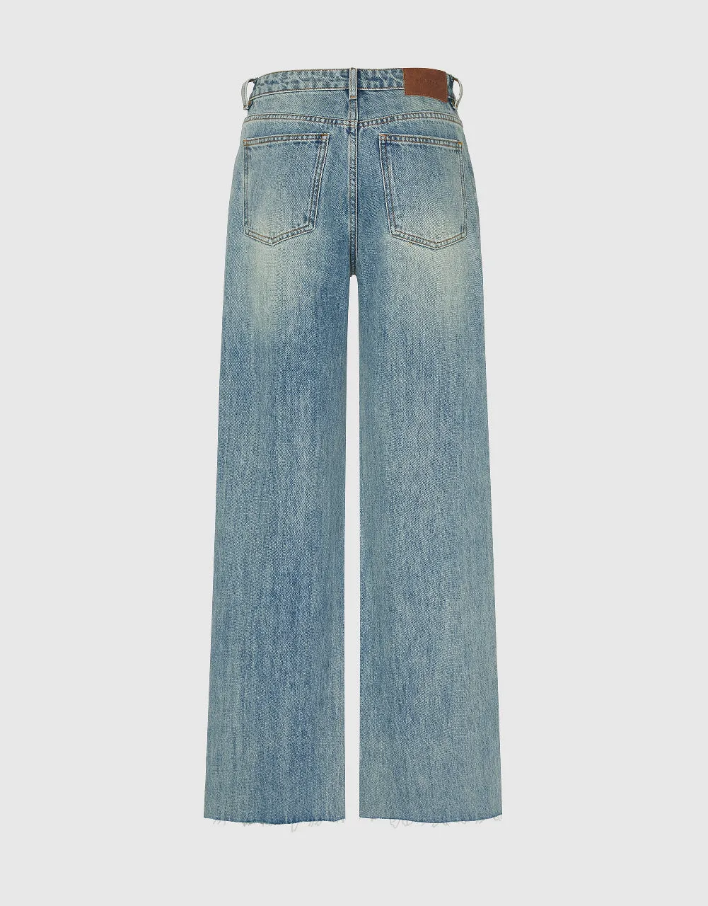 Ripped Wide-Leg Jeans sold by Urban Revivo product image thumbnail 3