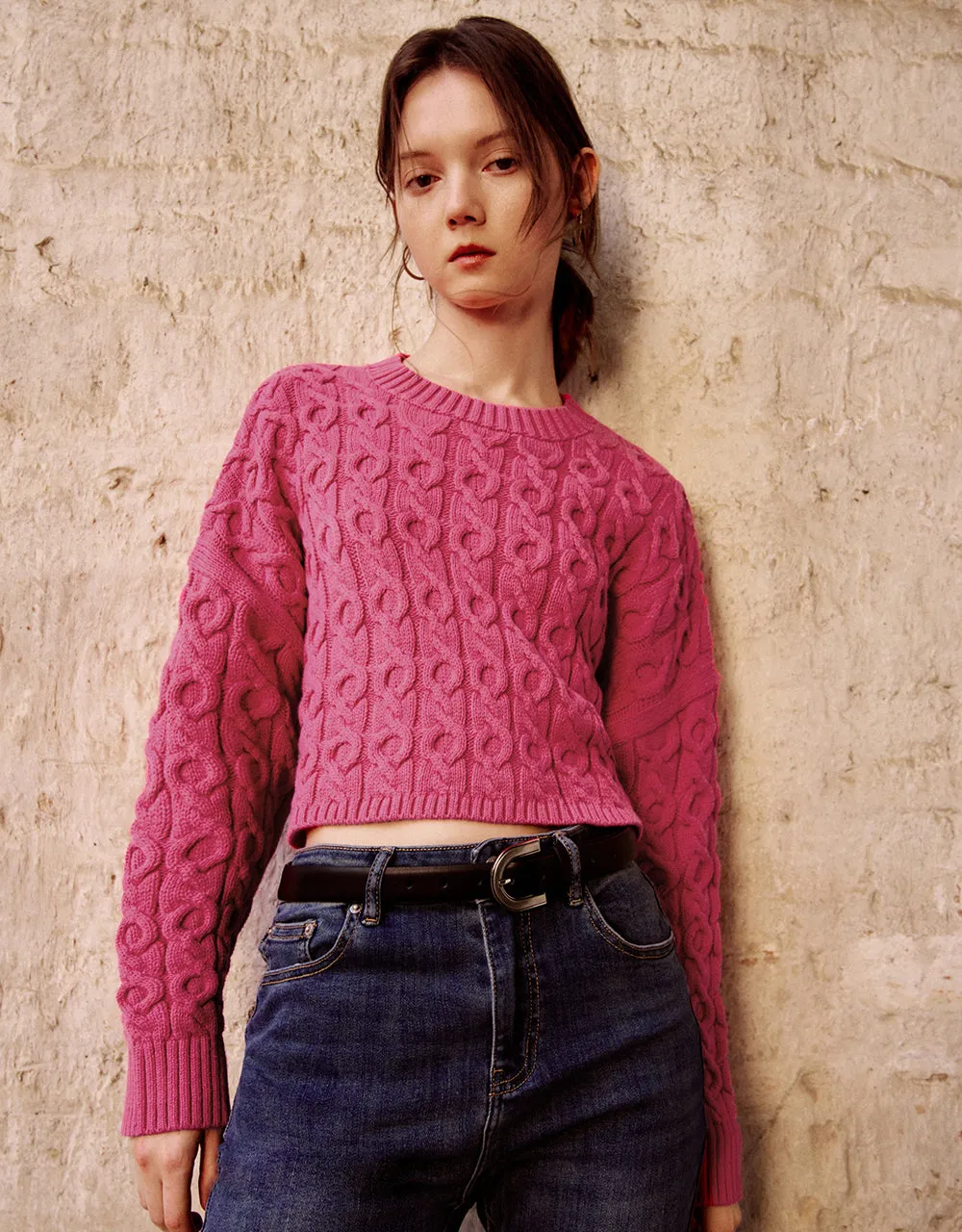 Crew Neck Knitted T-Shirt sold by Urban Revivo