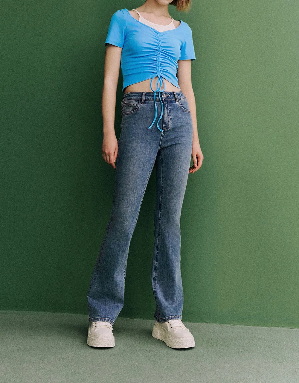 Skinny Flare Jeans sold by Urban Revivo product image thumbnail 4