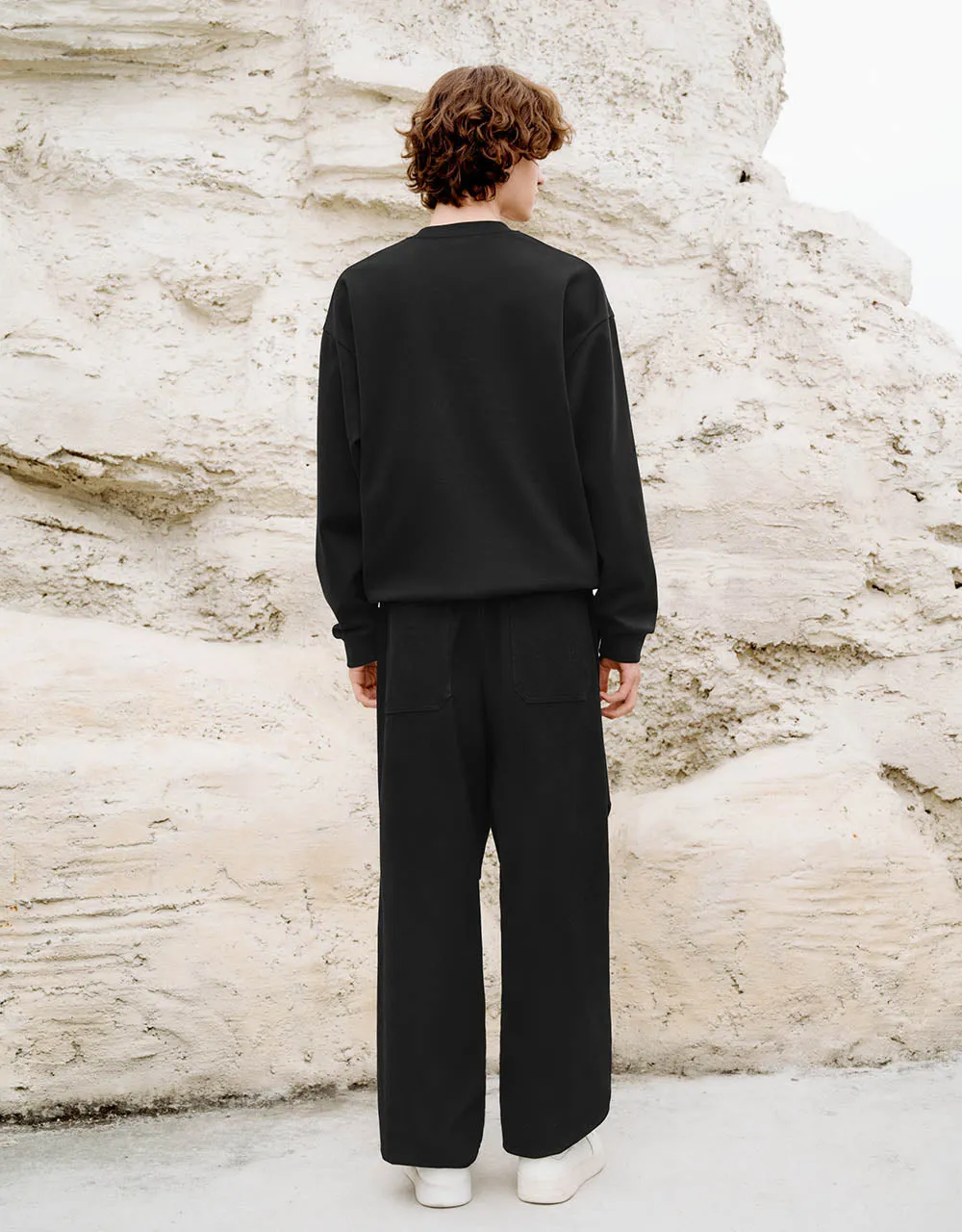 Crew Neck Sweatshirt With Zipped Pocket sold by Urban Revivo product image thumbnail 5