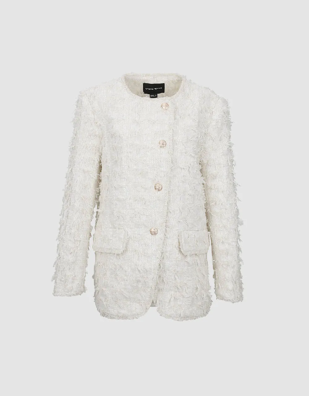 Standard Sleeve Fuzzy Jacket sold by Urban Revivo product image thumbnail 2