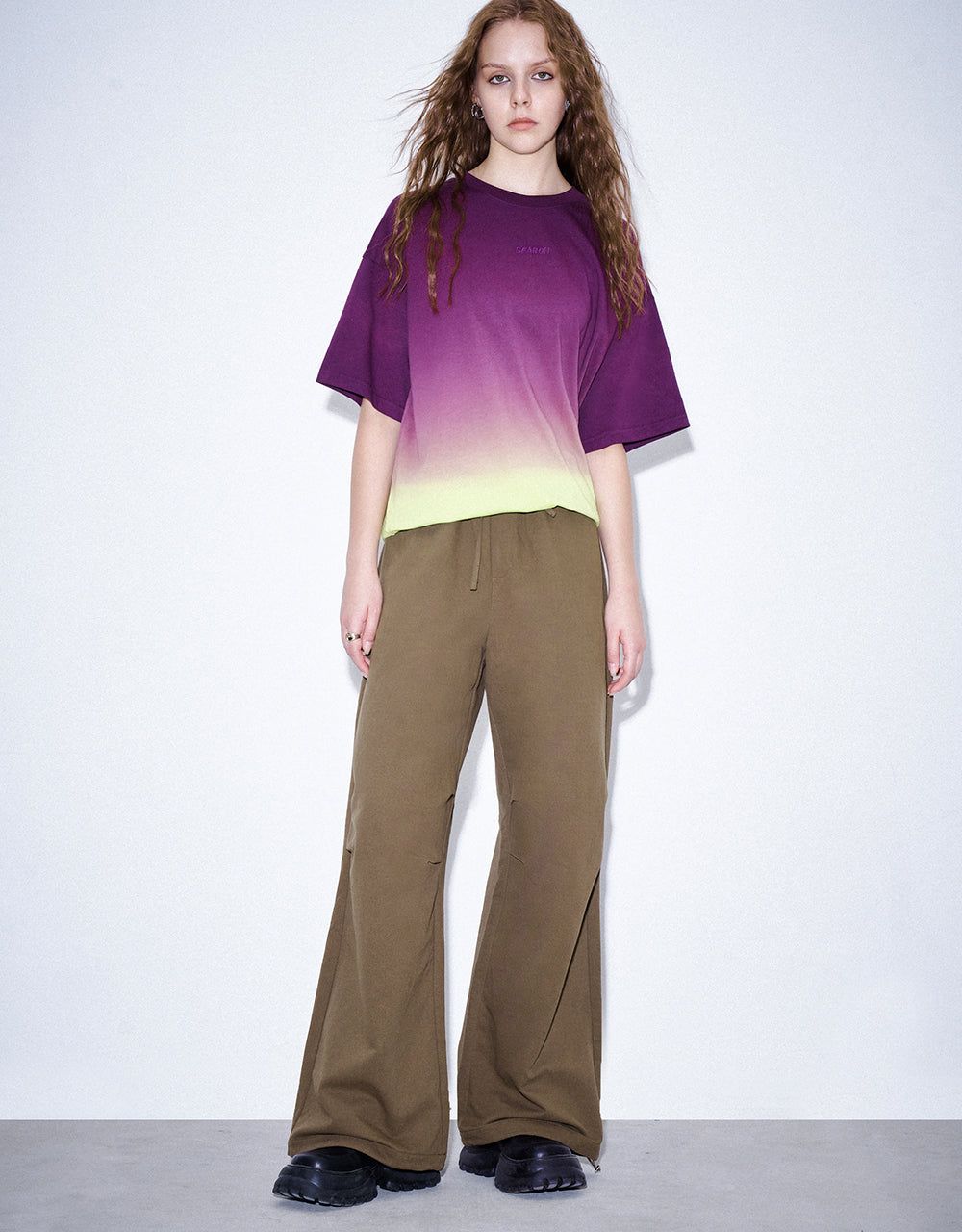 Drawstring Waist Wide-Leg Pants sold by Urban Revivo product image thumbnail 2