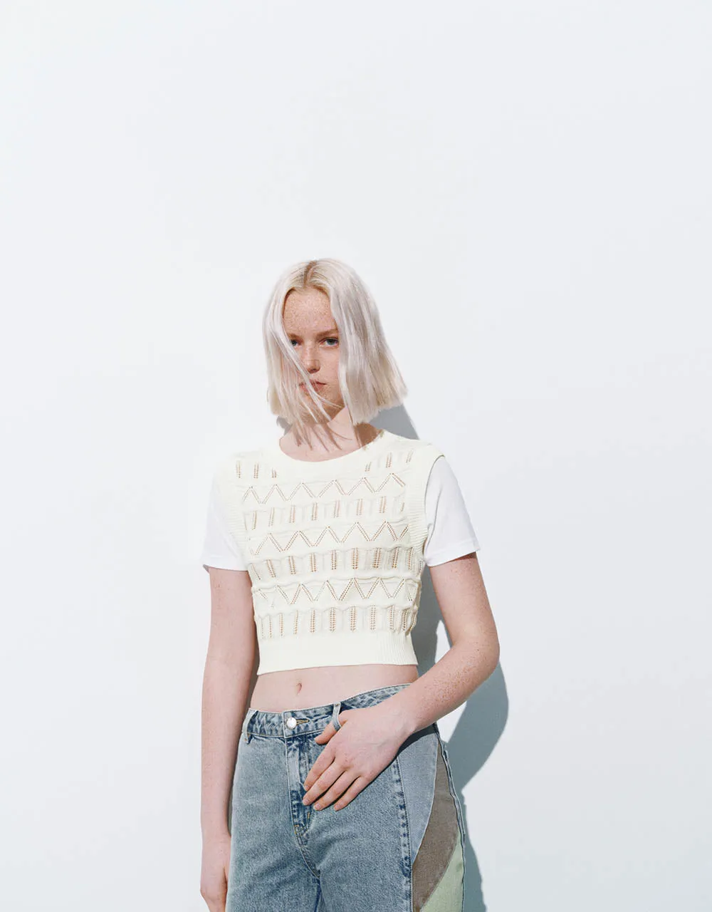 2 In 1 Crew Neck Knitted T-Shirt sold by Urban Revivo product image thumbnail 4