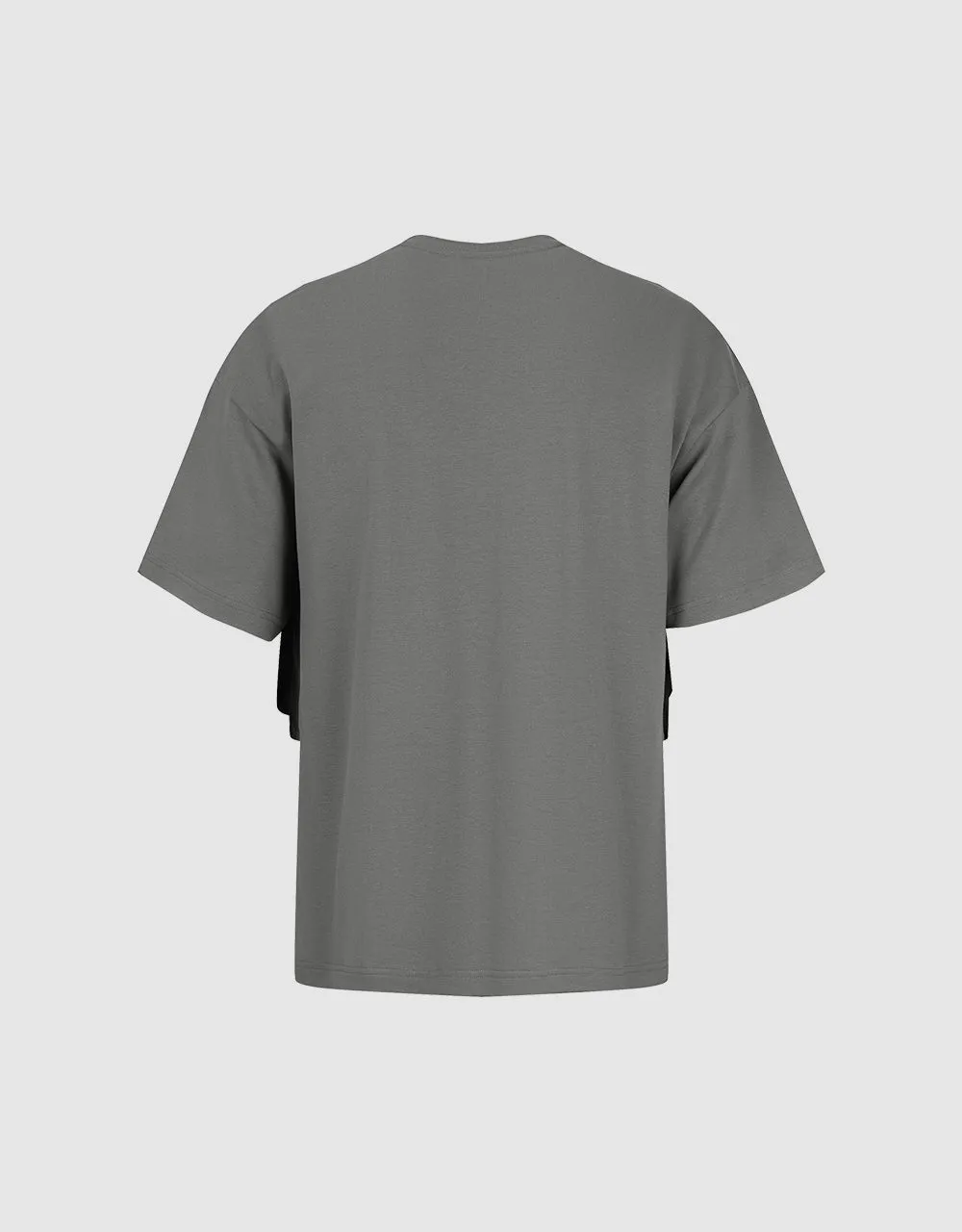 2 In 1 Crew Neck Loose T-Shirt sold by Urban Revivo product image thumbnail 5