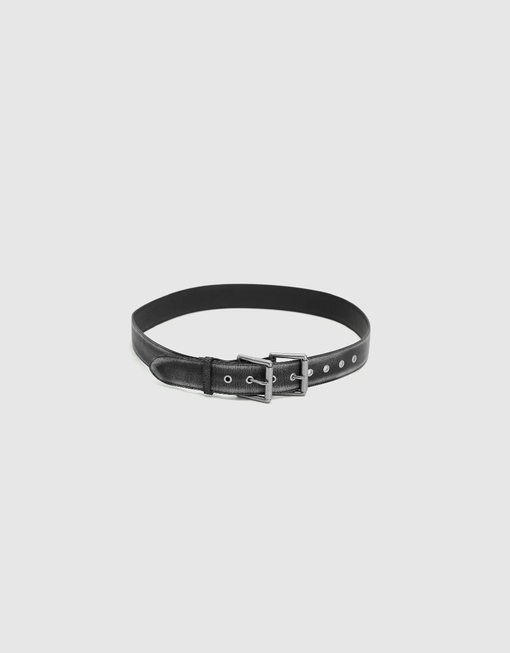 Double Buckled Leather Belt sold by Urban Revivo product image thumbnail 5