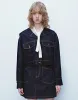 Loose Lapel Denim Shirt sold by Urban Revivo