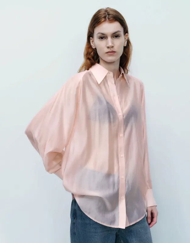 Raglan Sleeve Straight Shirt sold by Urban Revivo