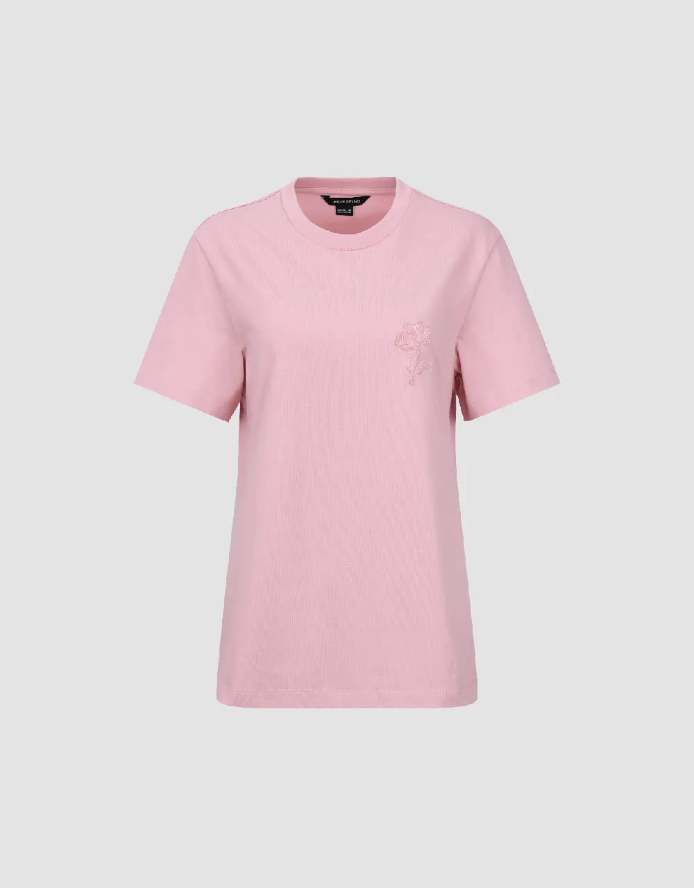 Flower Embossed Crew Neck T-Shirt sold by Urban Revivo product image thumbnail 2