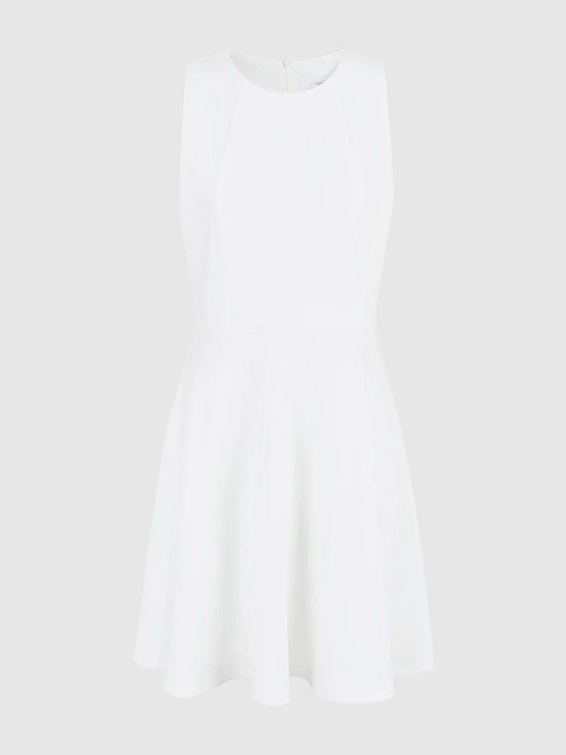 Sleeveless Crew Neck Skater Dress sold by Urban Revivo product image thumbnail 2