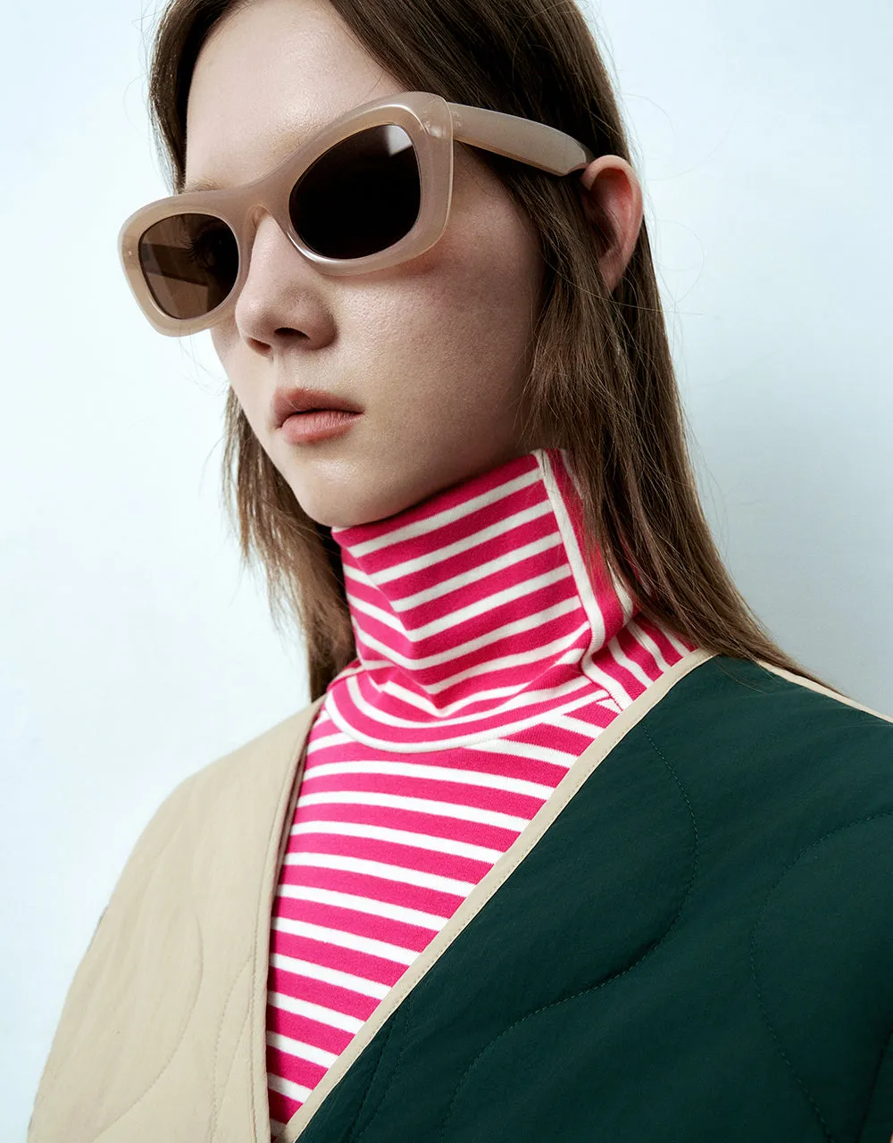 Colorblocks Crew Neck Padded Coat sold by Urban Revivo product image thumbnail 5