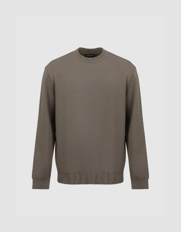 Crew Neck Loose Sweatshirt sold by Urban Revivo