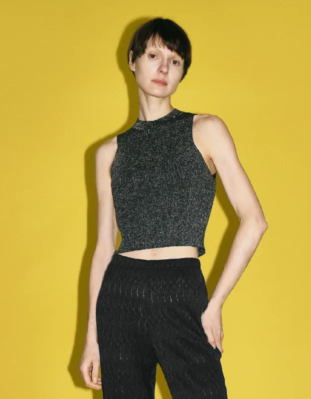 Crew Neck Knitted Tank Top sold by Urban Revivo