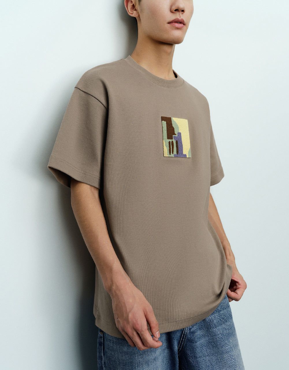Straight Knitted T-Shirt sold by Urban Revivo product image thumbnail 3