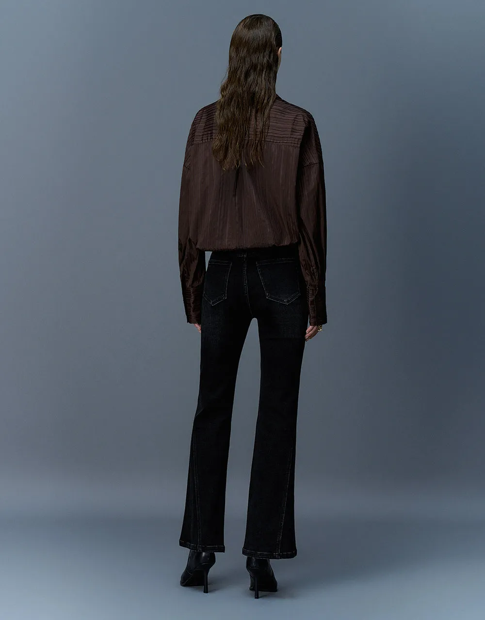 Textured Button Up Oversized Shirt sold by Urban Revivo product image thumbnail 4