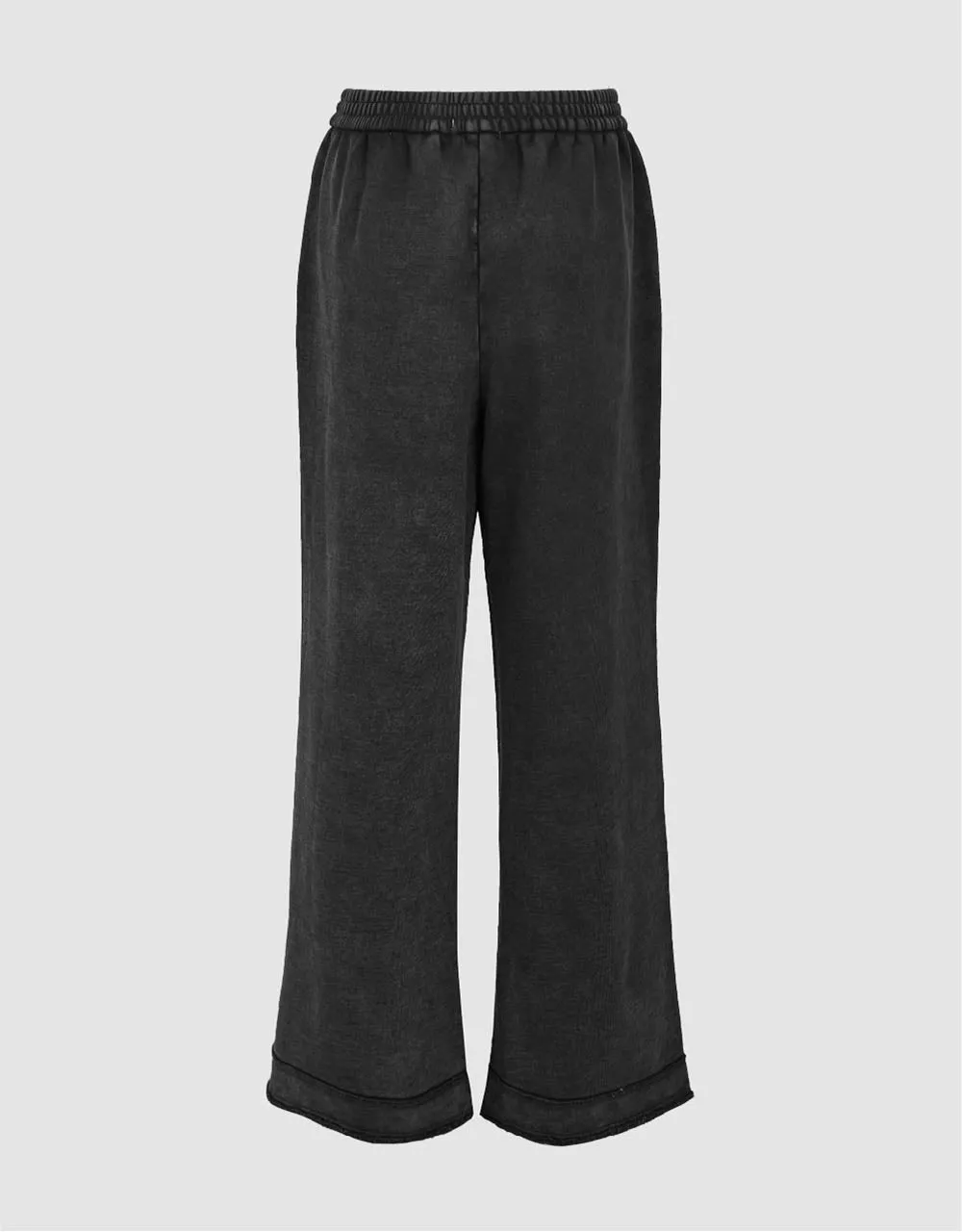Elastic Waist Knitted Wide-Leg Pants sold by Urban Revivo product image thumbnail 3