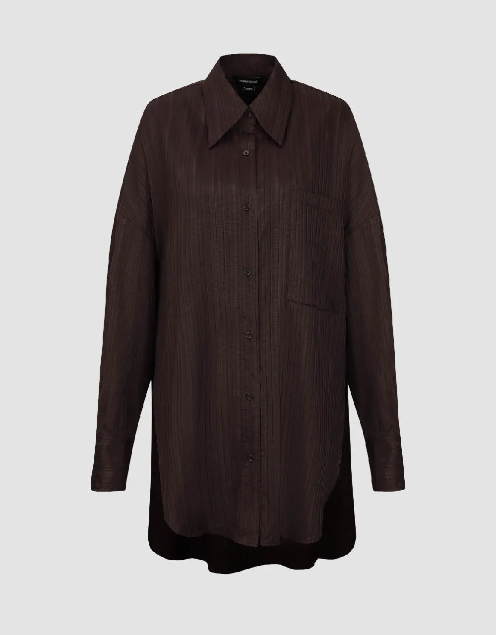 Textured Button Up Oversized Shirt sold by Urban Revivo product image thumbnail 2