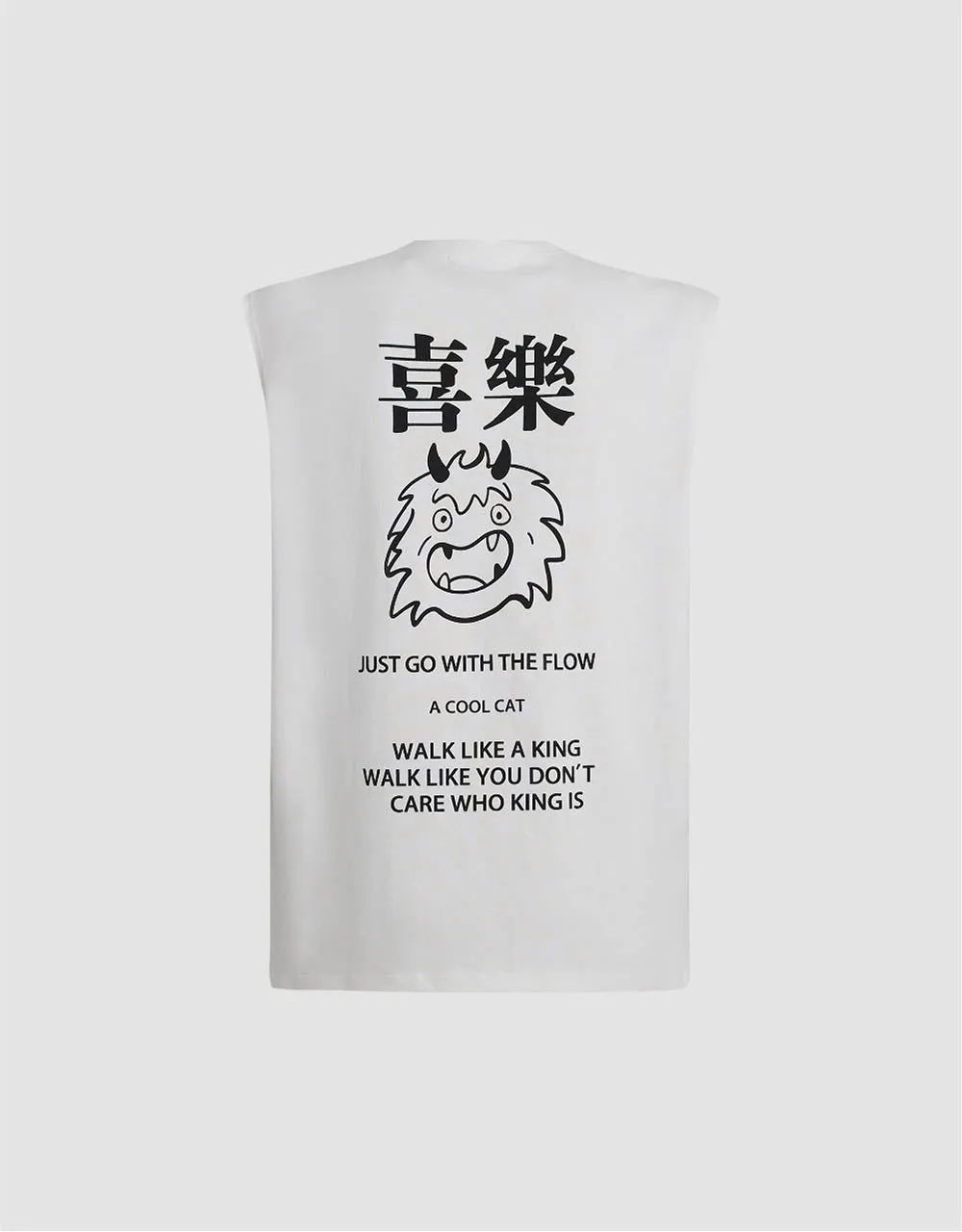 Letter Printed Crew Neck Tank Top sold by Urban Revivo product image thumbnail 5