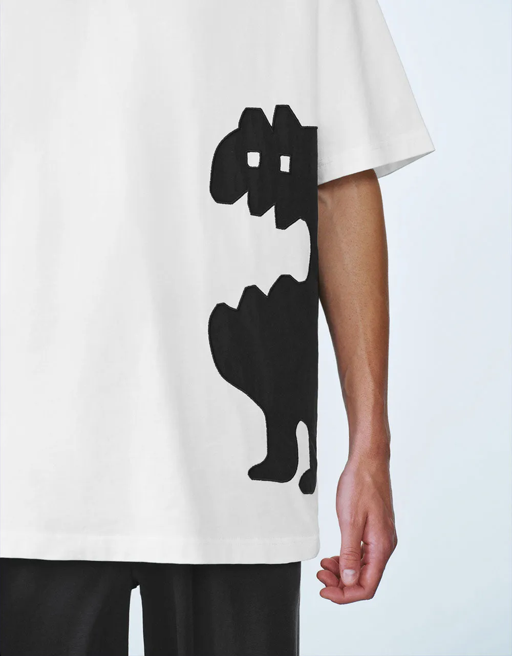 Printed Crew Neck Loose T-Shirt sold by Urban Revivo product image thumbnail 4