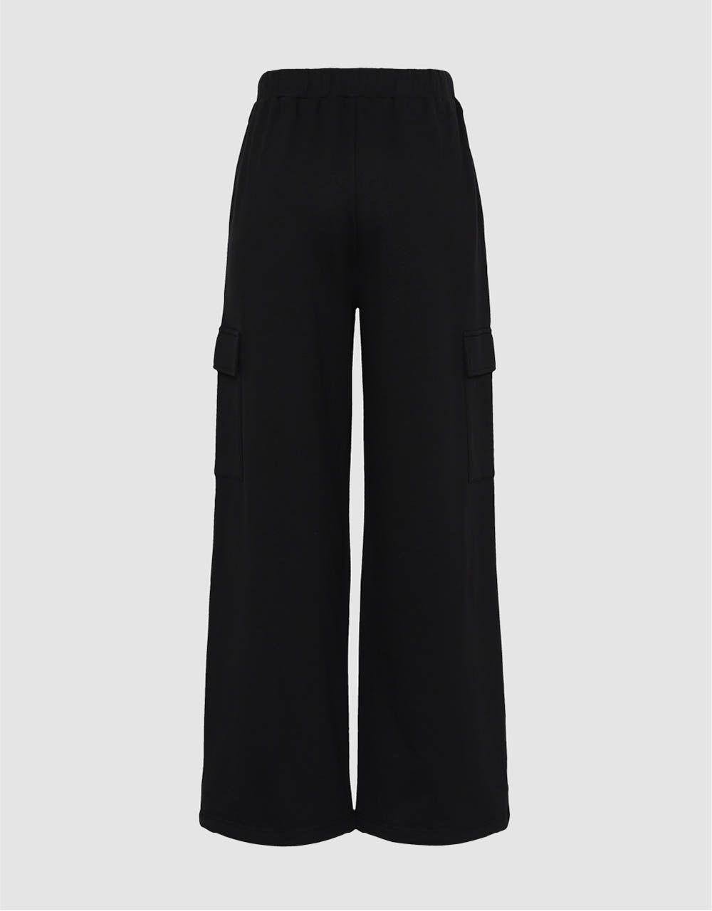 Drawstring Waist Knitted Wide-Leg Pants sold by Urban Revivo product image thumbnail 3