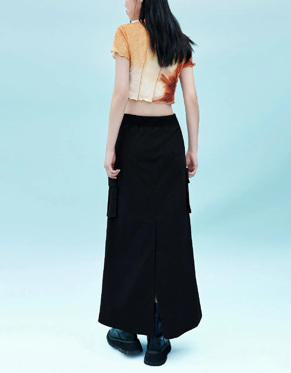 Printed Crew Neck Skinny T-Shirt sold by Urban Revivo product image thumbnail 4