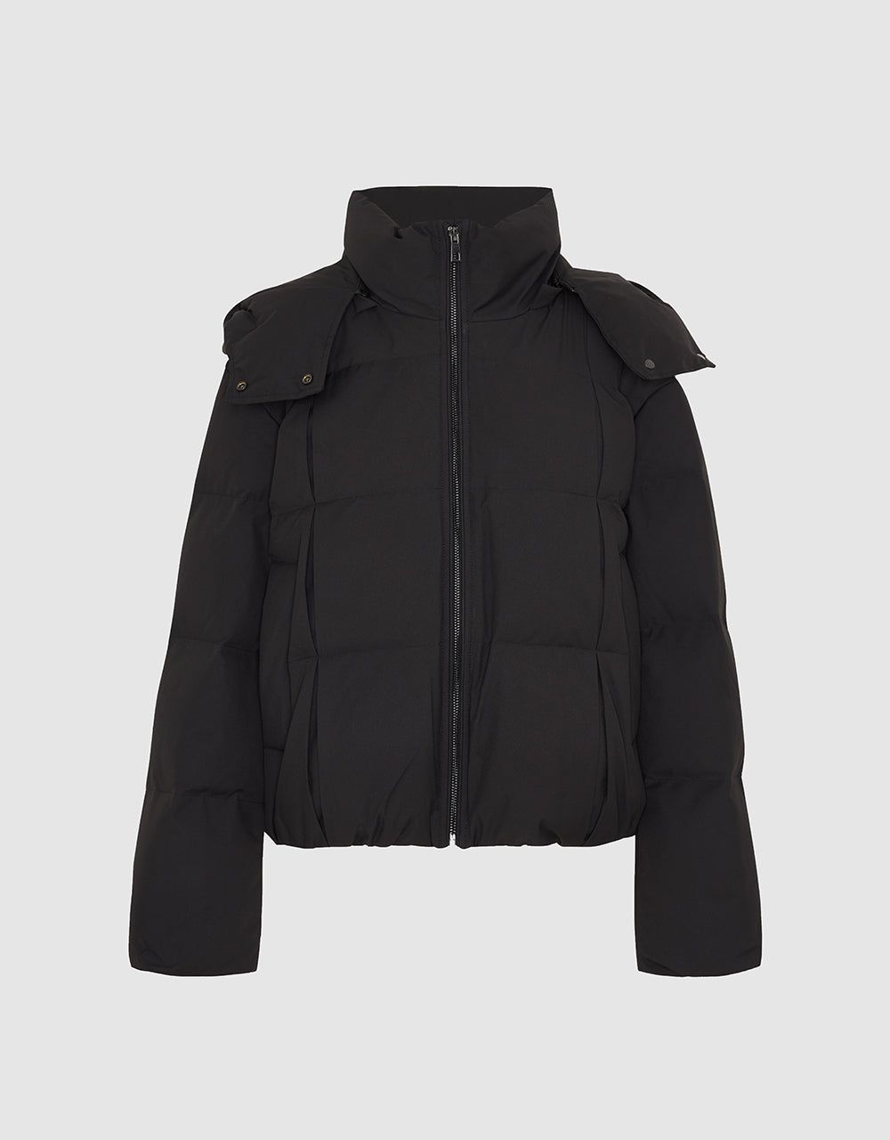 Zipper Front Hooded Down Jacket sold by Urban Revivo product image thumbnail 2