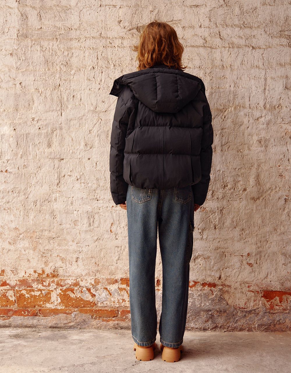 Zipper Front Hooded Down Jacket sold by Urban Revivo product image thumbnail 4