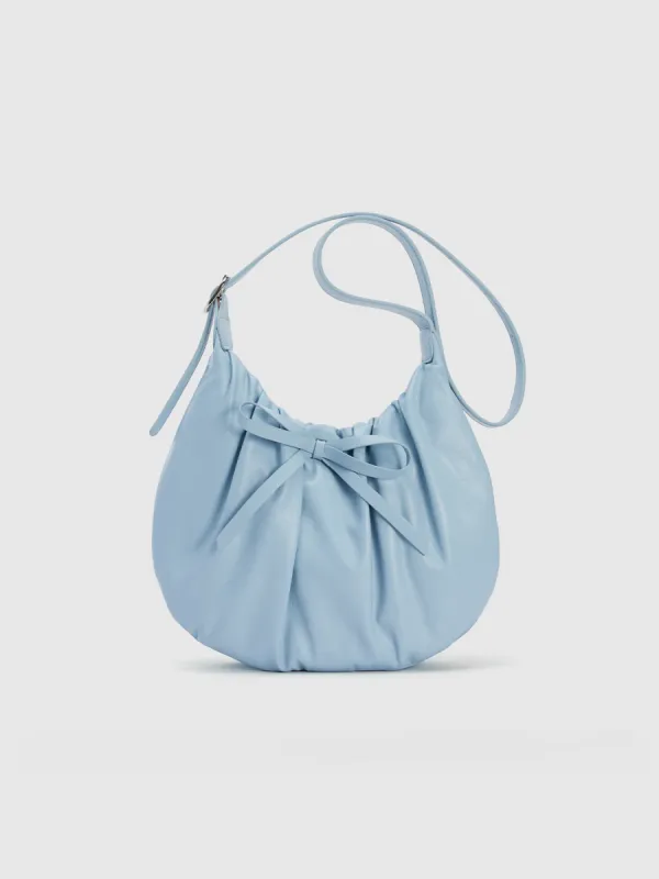 Bow Décor Ruched Shoulder Bag sold by Urban Revivo