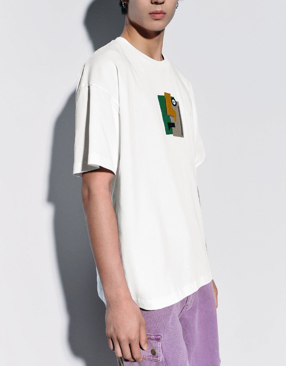 Printed Crew Neck T-Shirt sold by Urban Revivo product image thumbnail 3