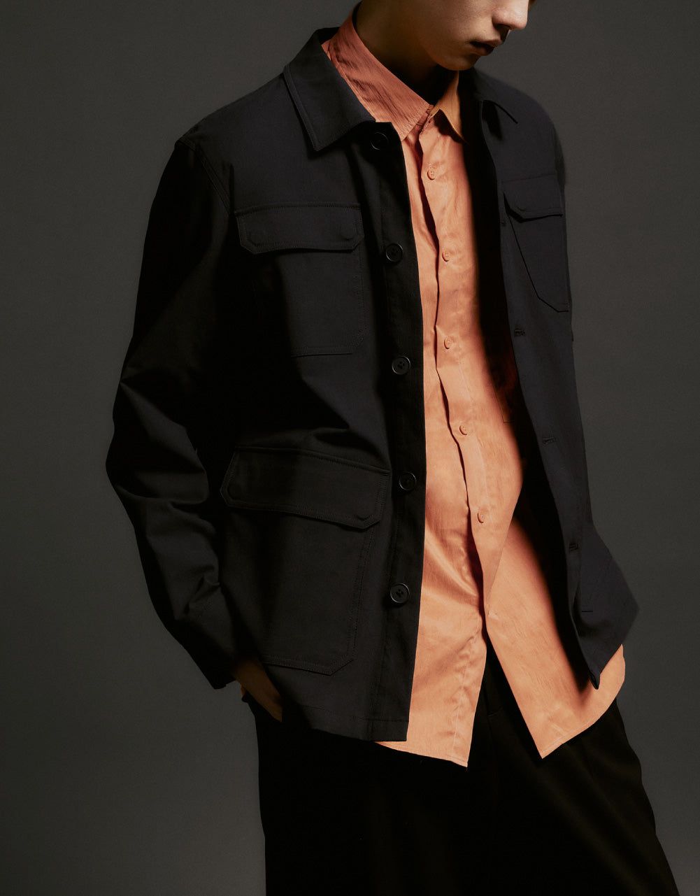 Button Up Jacket With Multi-Pockets sold by Urban Revivo product image thumbnail 3