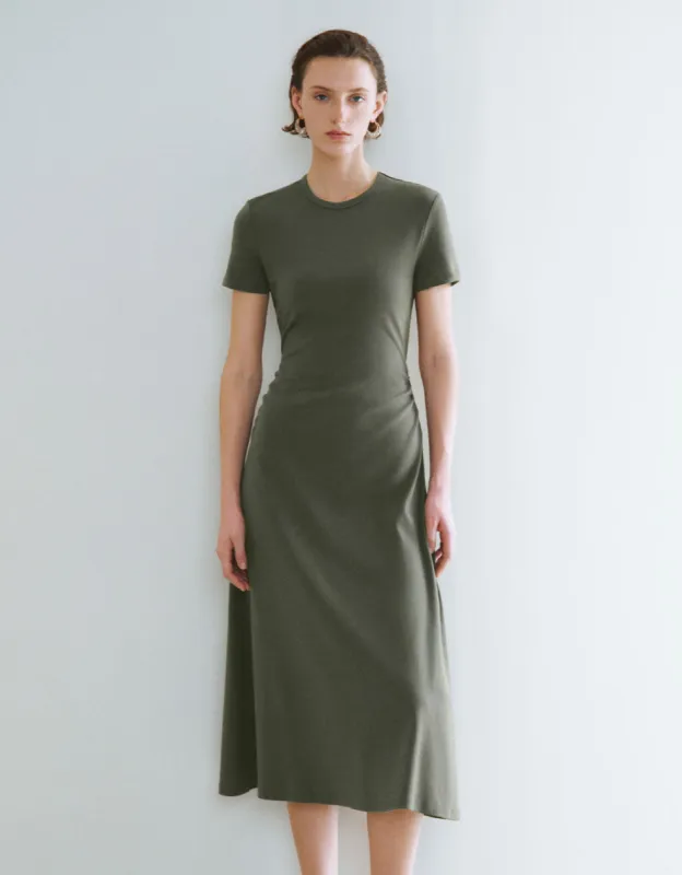 Crew Neck A-Line Dress sold by Urban Revivo