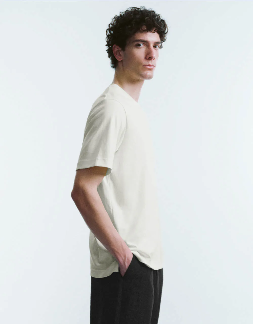 Crew Neck Loose T-Shirt sold by Urban Revivo product image thumbnail 3