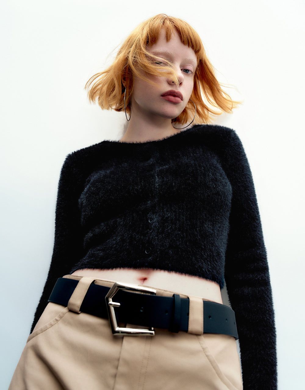 Button Up Cropped Knitted Cardigan sold by Urban Revivo product image thumbnail 5