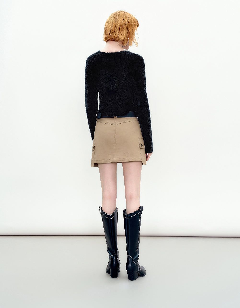 Button Up Cropped Knitted Cardigan sold by Urban Revivo product image thumbnail 3