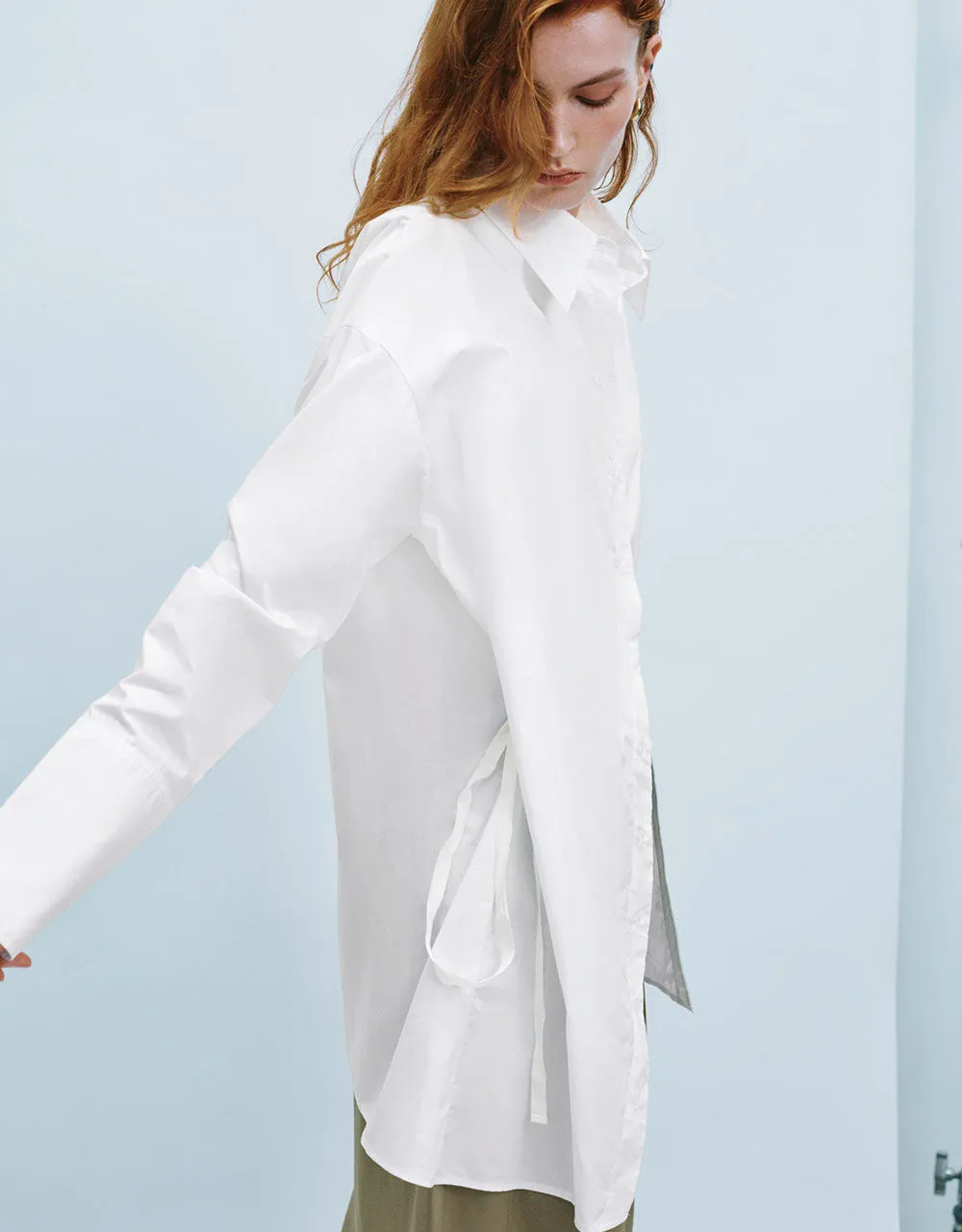 Button Up Straight Shirt sold by Urban Revivo product image thumbnail 4