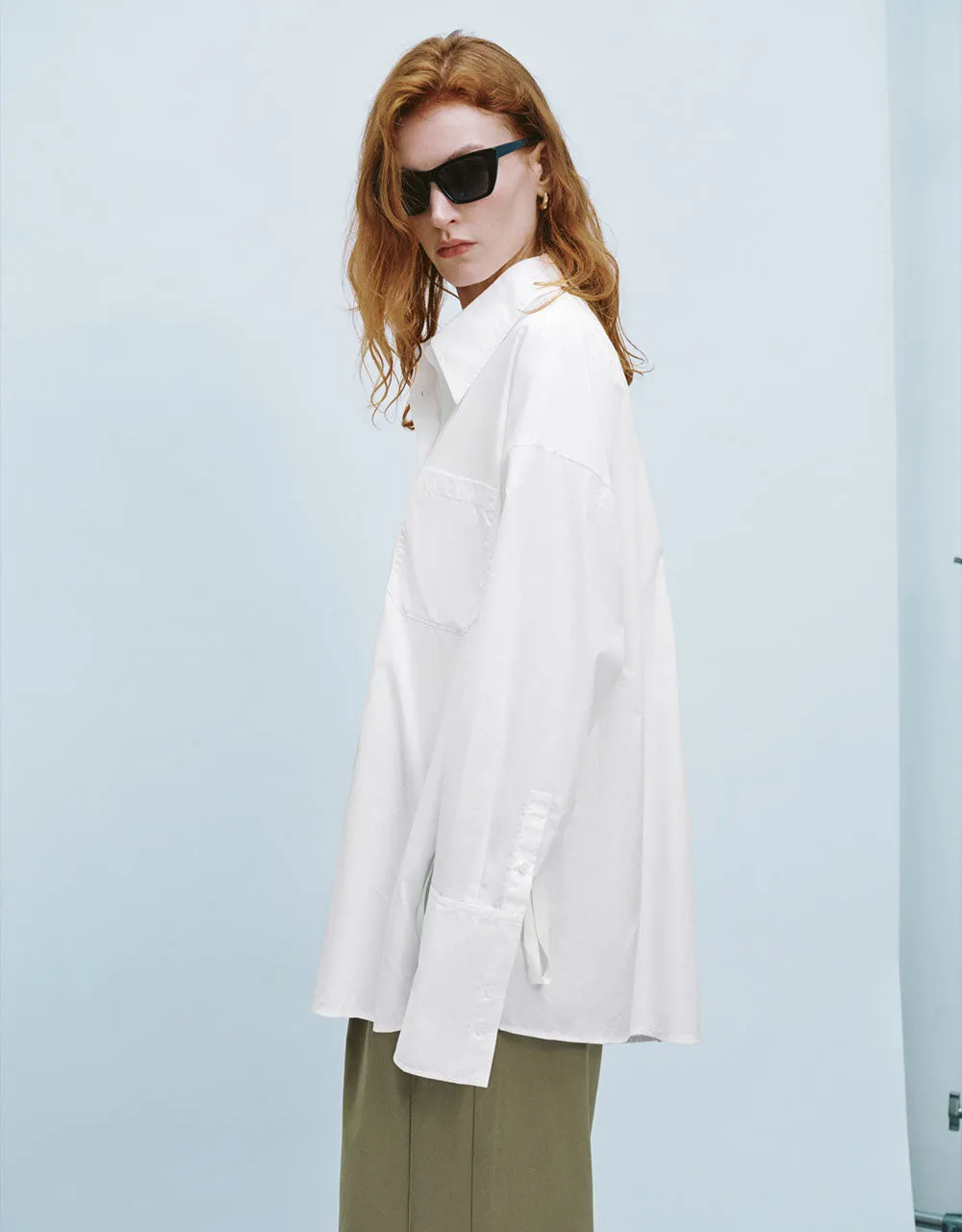 Button Up Straight Shirt sold by Urban Revivo product image thumbnail 3