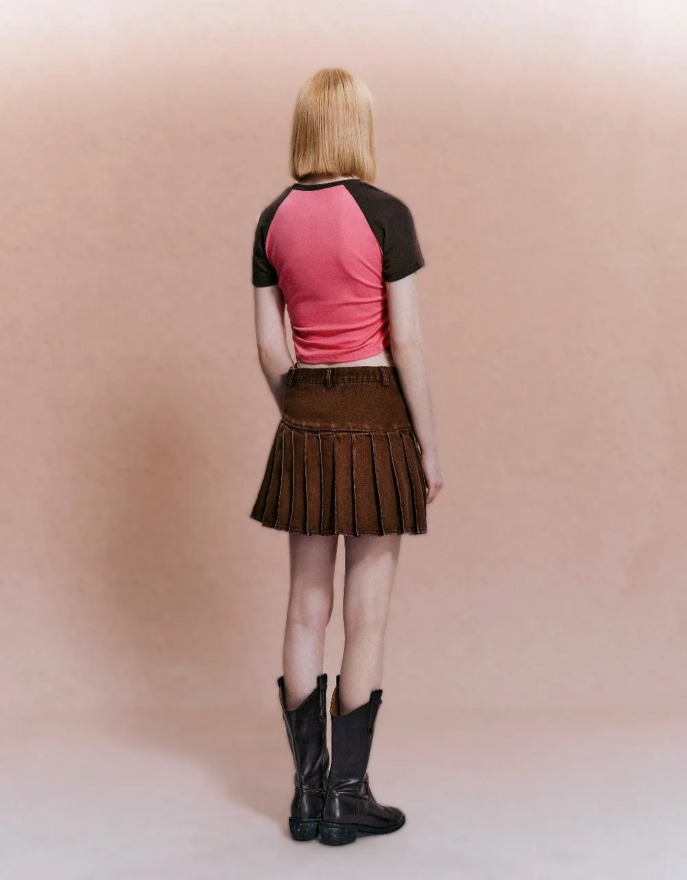 Printed Crew Neck Skinny T-Shirt sold by Urban Revivo product image thumbnail 4