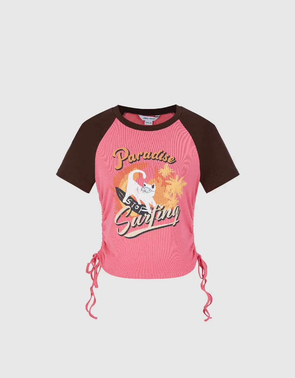 Printed Crew Neck Skinny T-Shirt sold by Urban Revivo product image thumbnail 2