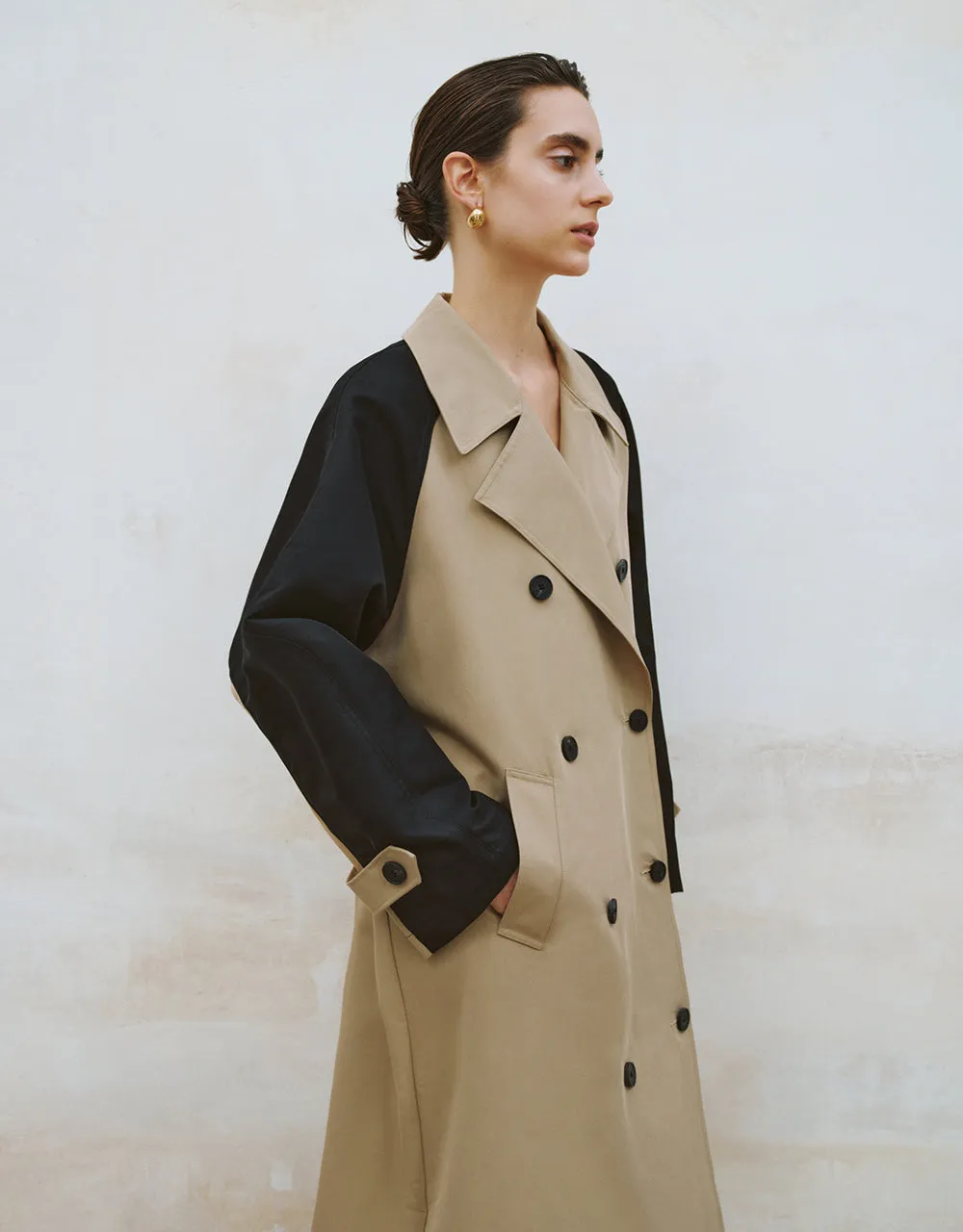 Double Breasted Longline Coat sold by Urban Revivo product image thumbnail 3